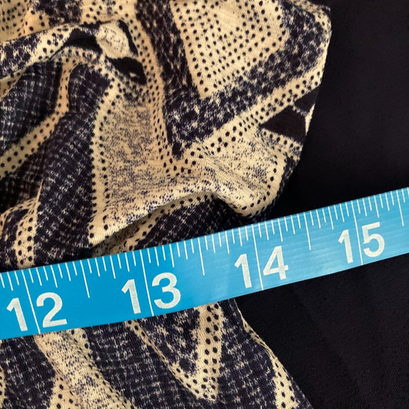 Naif Dress Womens Sz M Navy Sleeveless Patterned Blouson Maxi Stretch - Picture 8 of 9